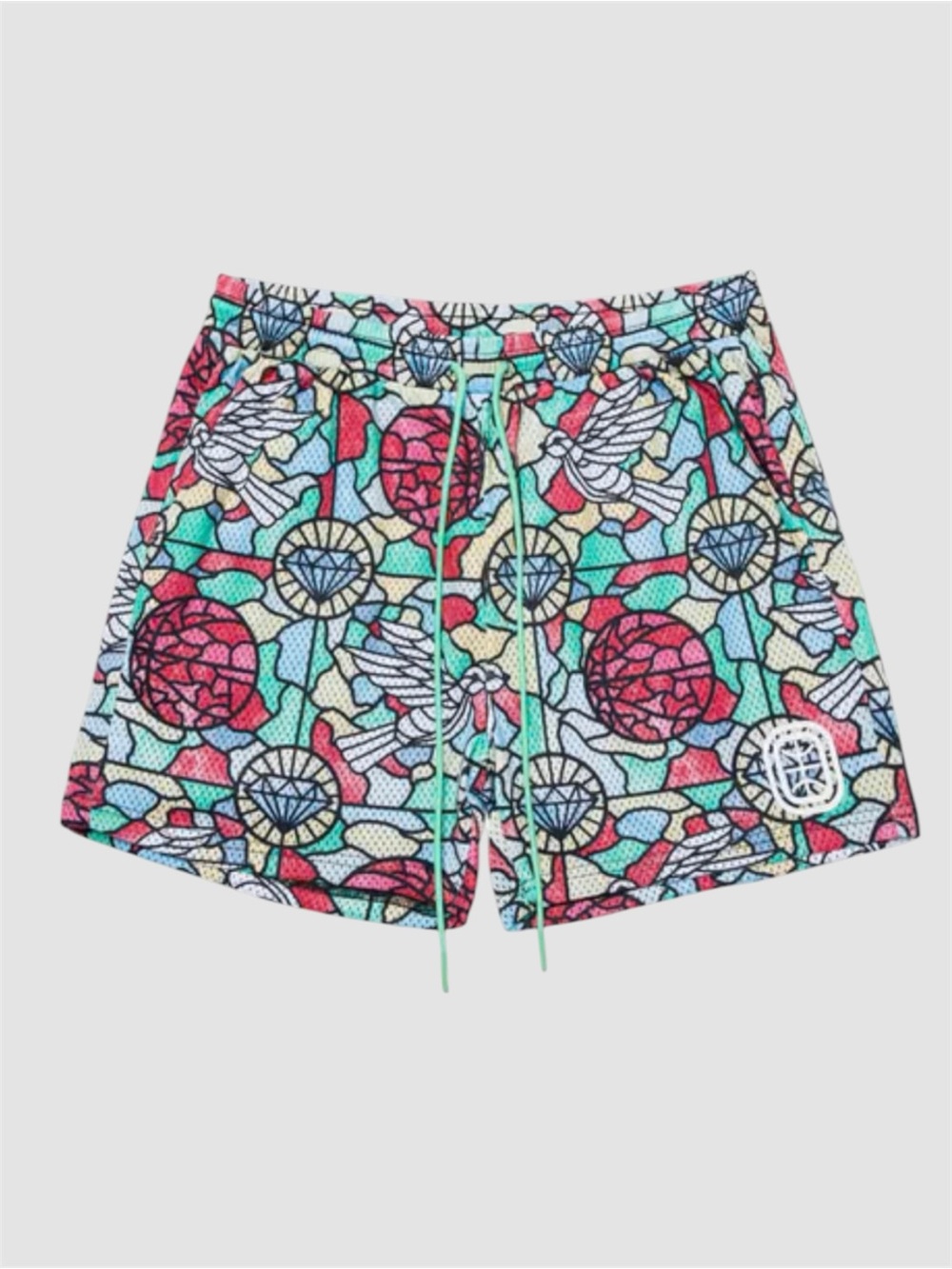 OVERTIME | Men’s Diamond Doves
Cathedral Basketball Mesh Shorts, Size Small